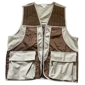 Vintage Dave Cook Fishing Hunting Brown Medium Vest NEVER WORN VTG
